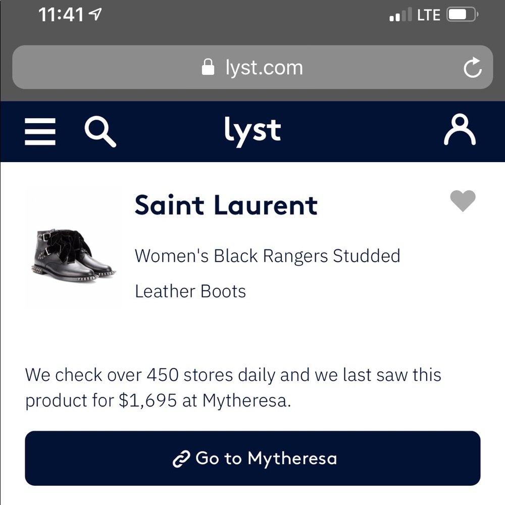 YSL black boots